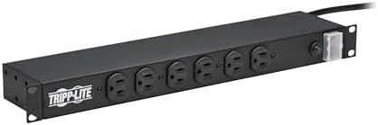 Tripp Lite RS-1215 Heavy Duty Metal 1U Rack Mount Power Strip